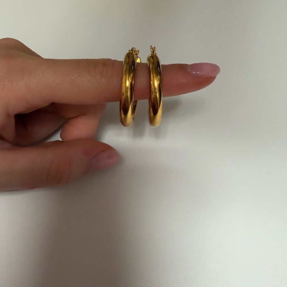 Elegant Gold Hoop Earrings